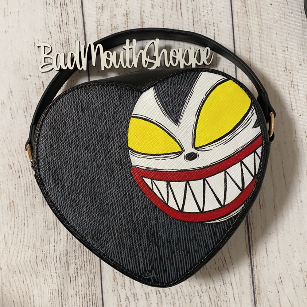*VOIDEaD Scary Teddy Nightmare Before Christmas Hand Painted Crossbody Purse